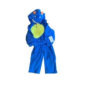 12 Months Carter's Blue Baby Monster 3 Piece Costume New Plush Hooded Jacket